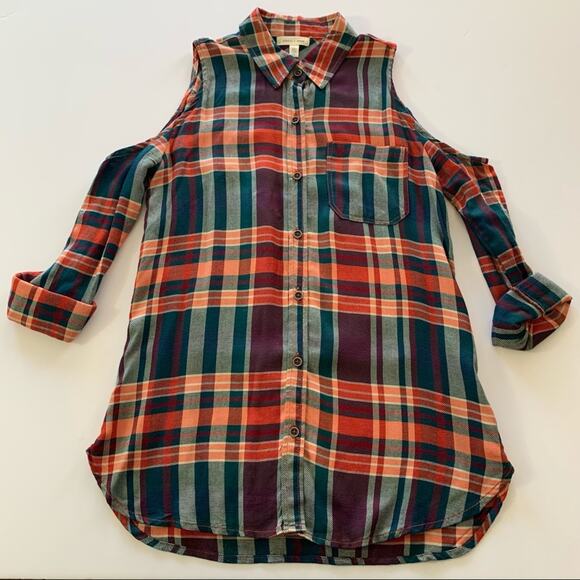 Via Penny Lane Reworked Apparel | Margaritaville Graphic Button Up Flannel Shirt - Picture 5 of 9